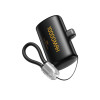 Power Bank 10000mAh PD 22,5W WK WP-113 2 Θέσεων, με καλώδιο USB-C/Lightning Μαύρο