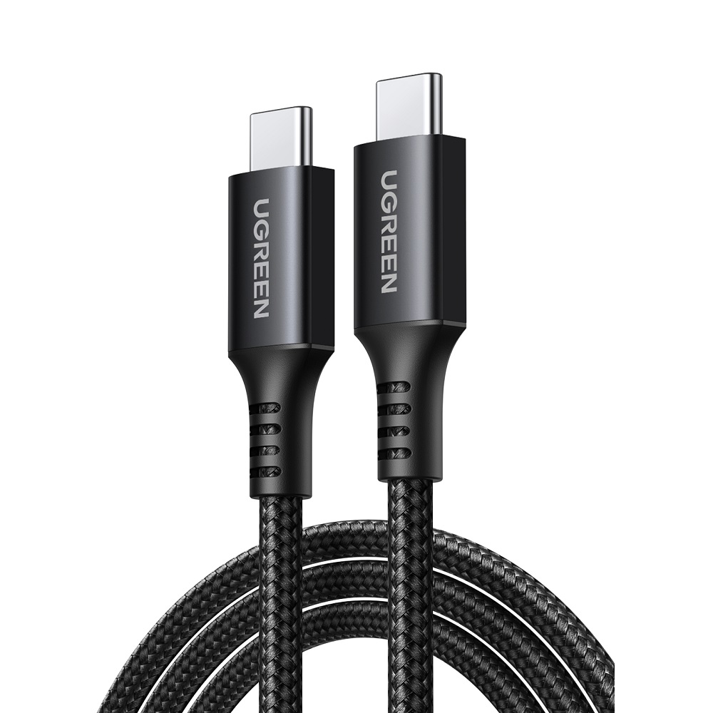Καλώδιο Φόρτισης UGREEN US567 15373 USB-C σε USB-C PD 60W 1m Μαύρο Γκρί