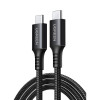Καλώδιο Φόρτισης UGREEN US567 15373 USB-C σε USB-C PD 60W 1m Μαύρο Γκρί