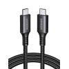 Καλώδιο Φόρτισης UGREEN US567 15373 USB-C σε USB-C PD 60W 1m Μαύρο Γκρί