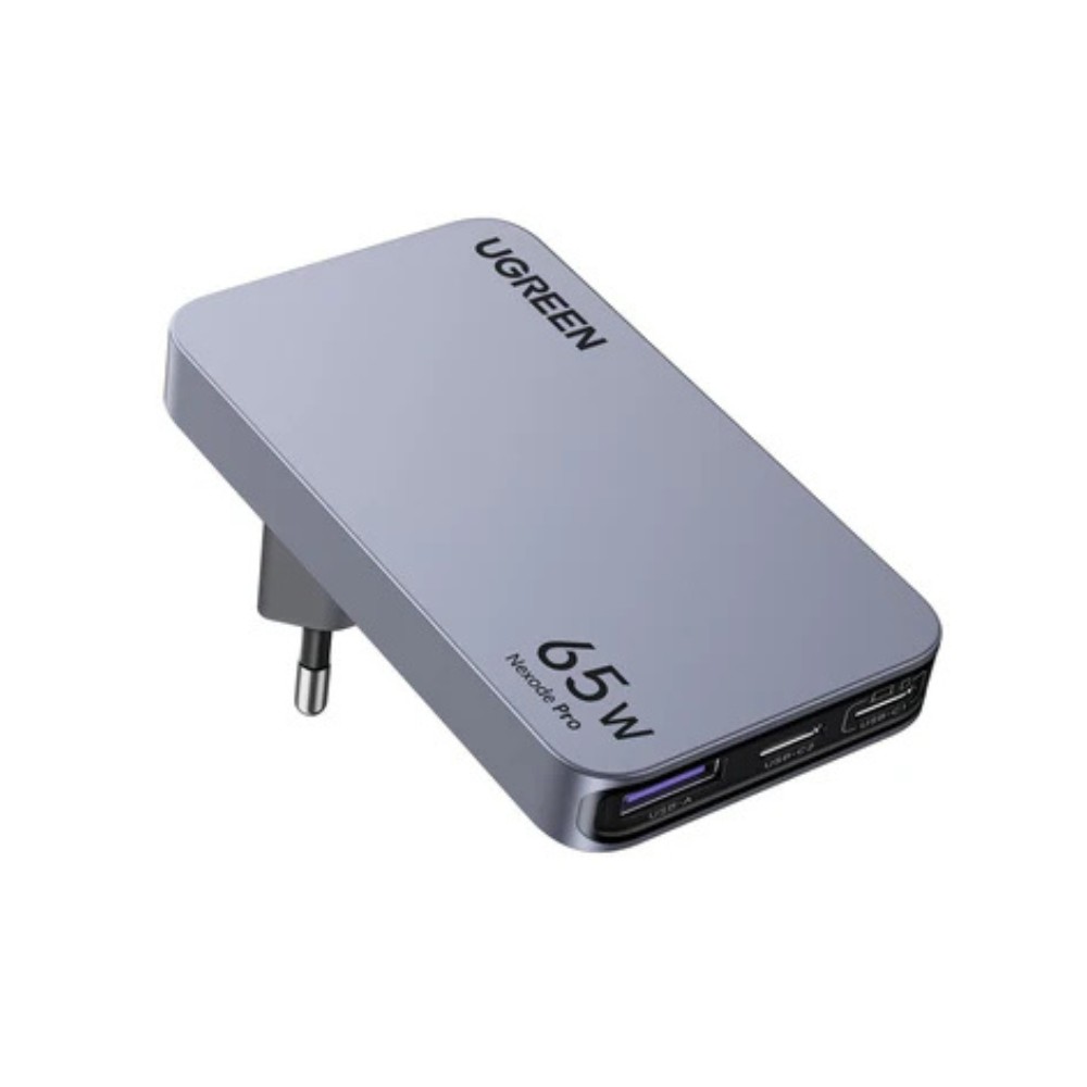 Φορτιστής Σπιτιού GaN PD 65W UGREEN X753 25356 3 Θέσεων Γκρί