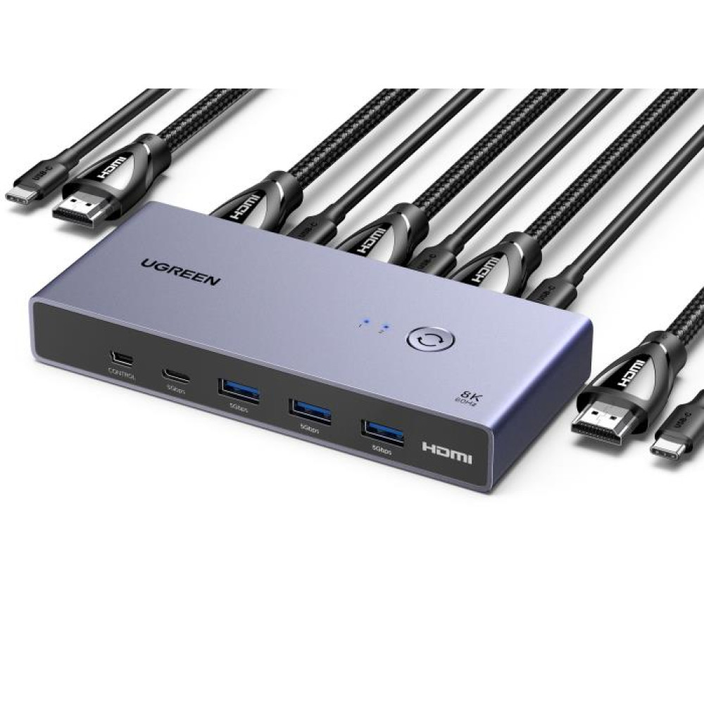 KVM Switch 2 θέσεων USB/USB-C/HDMI UGREEN 25961