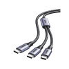 Καλώδιο Φόρτισης UGREEN US561 35087 USB-C σε 2x USB-C PD 100W 1.5m Μαύρο
