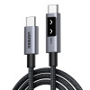 Καλώδιο Φόρτισης UGREEN L509 35512  USB-C σε USB-C PD 100W 2m Μαύρο