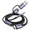 Αντάπτορας ήχου USB-C σε 3.5mm και 1xUSB-C/USB M/M UGREEN CM772 45009