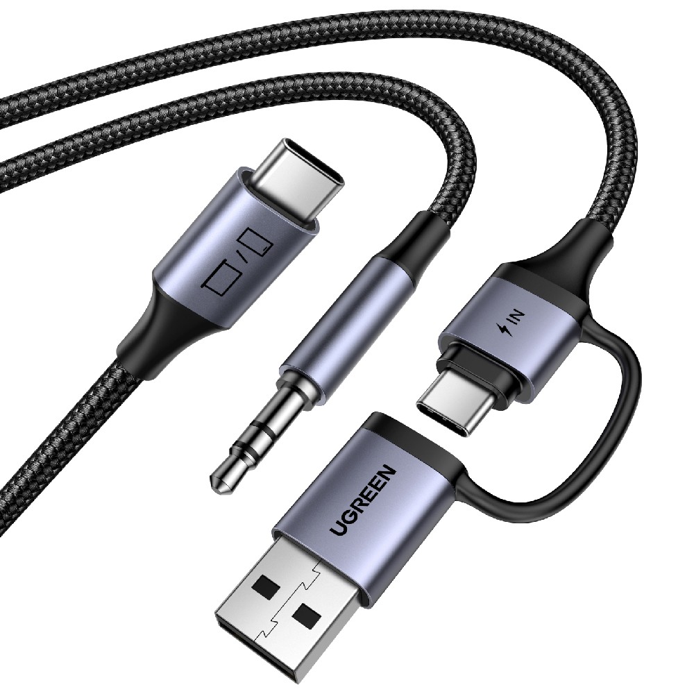 Αντάπτορας ήχου USB-C σε 3.5mm και 1xUSB-C/USB M/M UGREEN CM772 45009