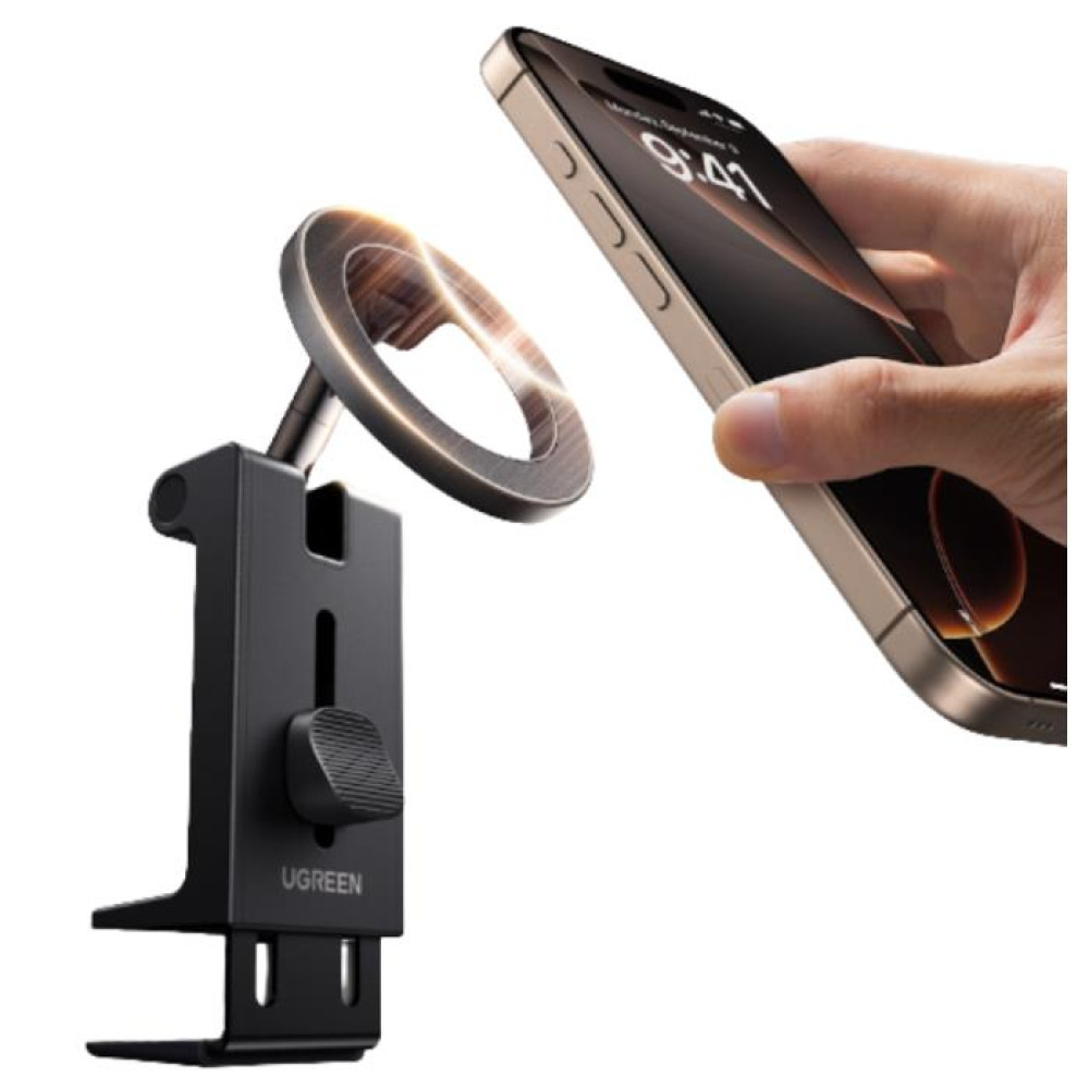Βάση Στήριξης για Smartphone UGREEN LP863 45377 με Μαγνήτη, Επιτραπέζια Μαύρη