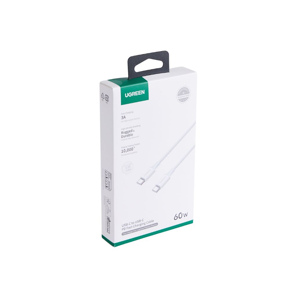 Καλώδιο Φόρτισης UGREEN L501 65248 USB-C σε USB-C PD 60W 2m Γκρι