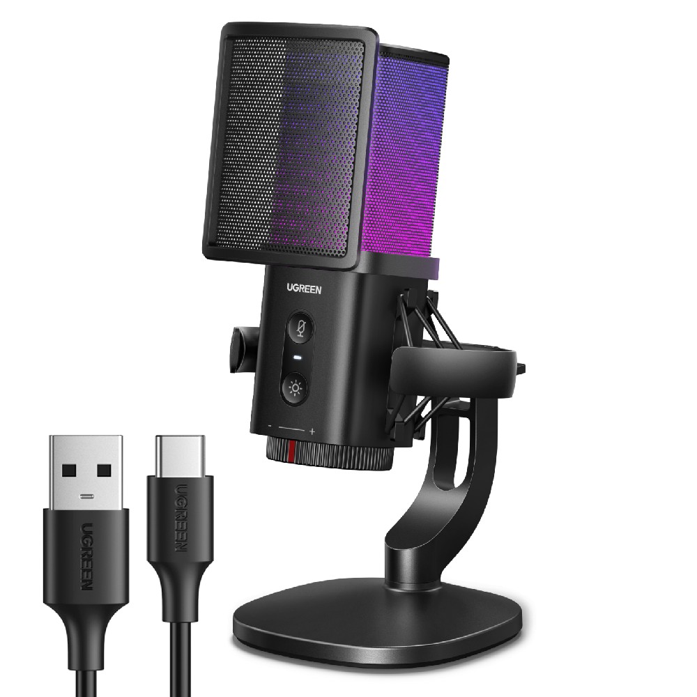 Μικρόφωνο RGB USB UGREEN CM581 65629, Επιτραπέζιο