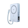 Power Bank 10000mAh 25W Qi2 UGREEN PB773 65958B με Ασύρματη Φόρτιση Magnetic και καλώδιο USB-C Μπλε