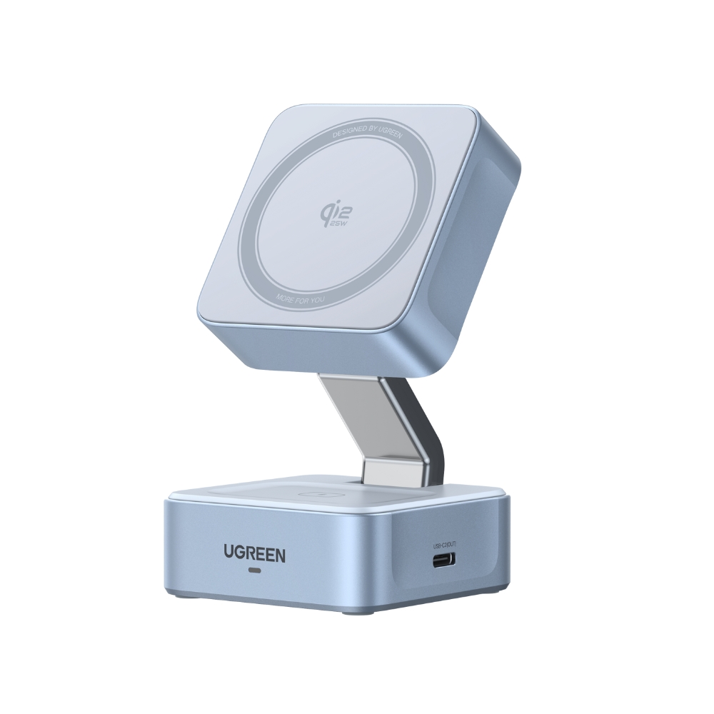 Φορτιστής Σπιτιού 25W Qi2 UGREEN W752 55960B με Ασύρματη Φόρτιση Magnetic Γκρι