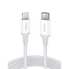 Καλώδιο Φόρτισης UGREEN US171 10493 USB-C σε Lightning PD 18W 1m Λευκό