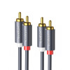Καλώδιο Ήχου 2xRCA M/M UGREEN AV104 10520 5m Μαύρο