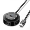 USB 2.0 Hub 4 Θέσεων UGREEN CR106 20277 Μαύρο