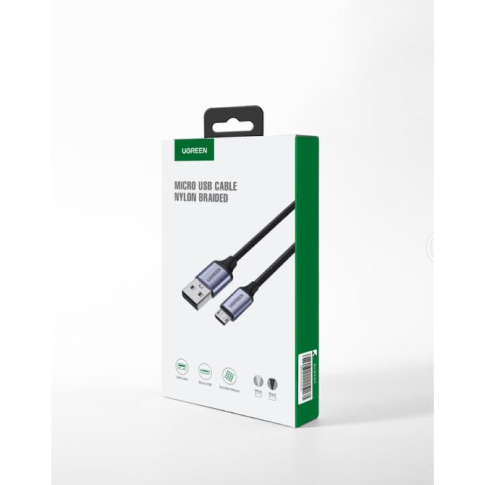 Καλώδιο Φόρτισης UGREEN US290 60146 USB σε Micro USB 1m Γκρι