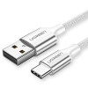 Καλώδιο Φόρτισης UGREEN US288 60409 USB σε USB-C 3m Ασημί