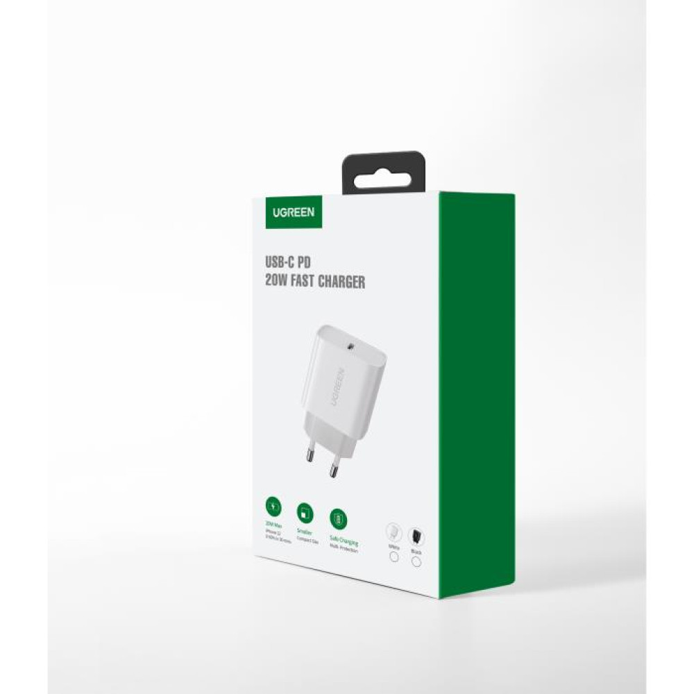 Φορτιστής Σπιτιού PD 20W UGREEN CD137 60450 1 Θέσης Λευκό