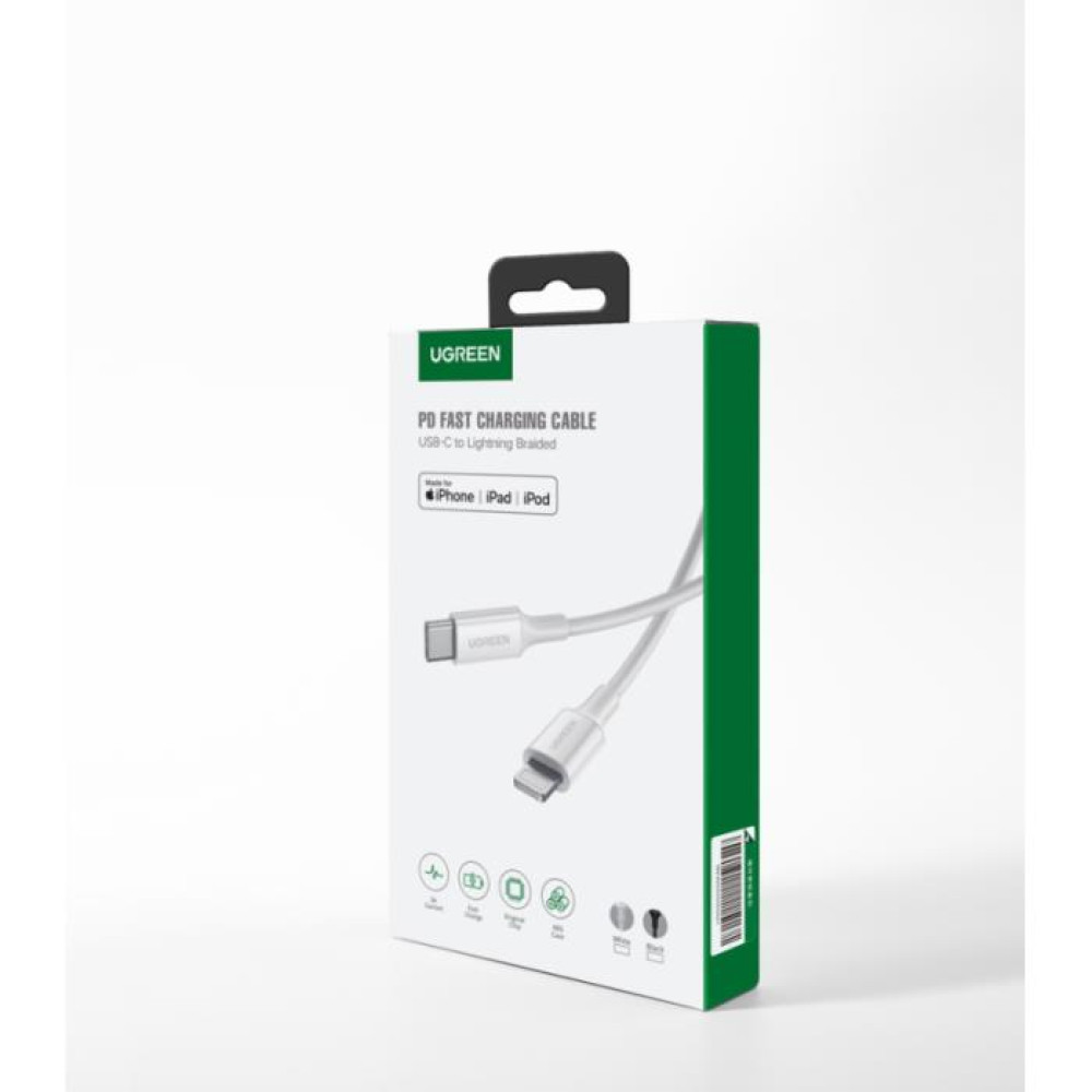 Καλώδιο Φόρτισης UGREEN US171 60751 USB-C σε Lightning PD 18W 1m Μαυρό