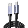 Καλώδιο Φόρτισης UGREEN US316 70427 USB-C σε USB-C PD 100W 1m Μαύρο