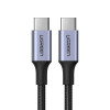 Καλώδιο Φόρτισης UGREEN US316 70427 USB-C σε USB-C PD 100W 1m Μαύρο