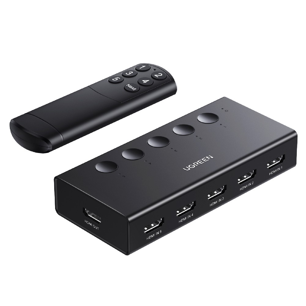 HDMI Switch 5 θέσεων 4K/60Hz UGREEN CM568 90512, με USB-C τροφοδοσία