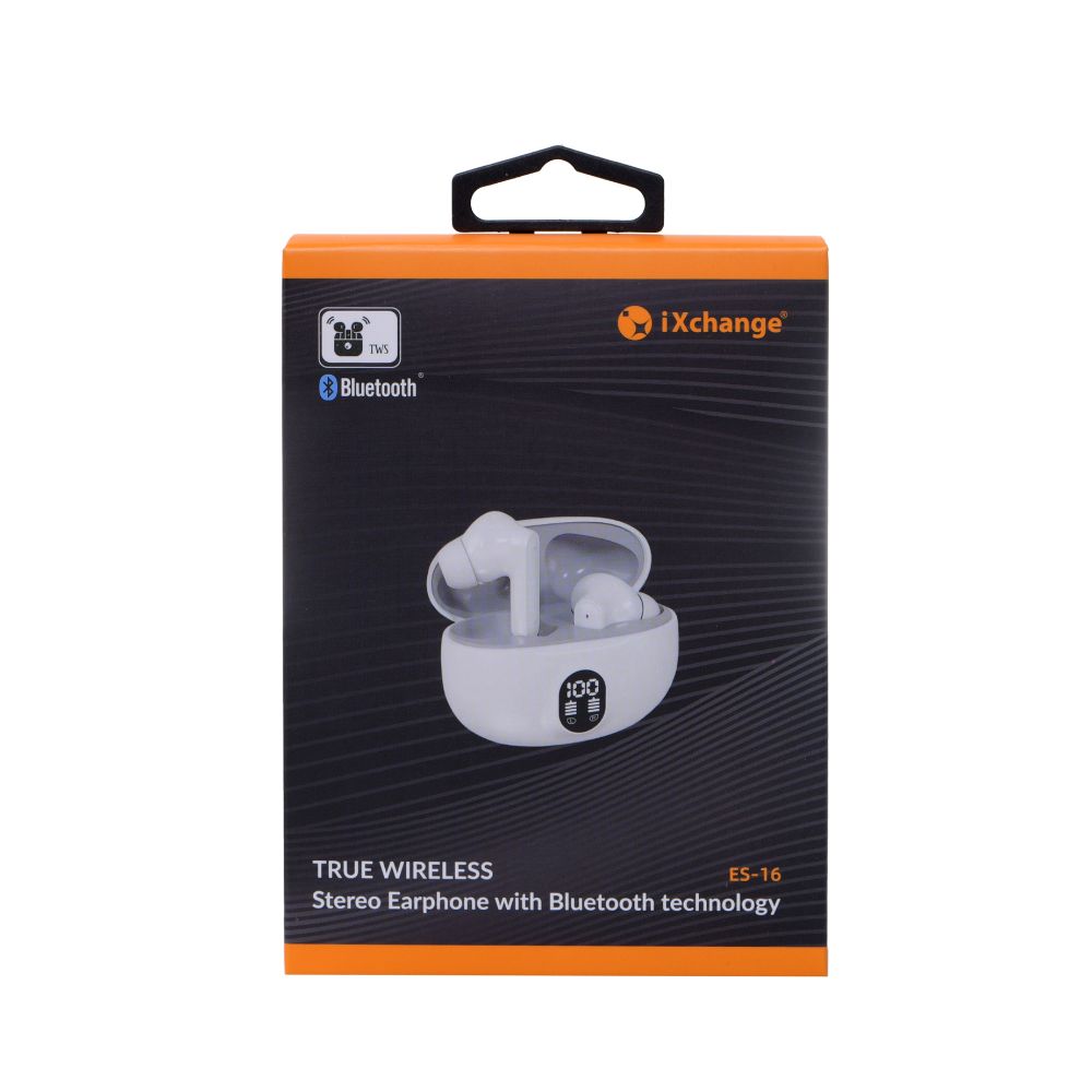 Ακουστικά True Wireless ΒΤ iXchange ES-16 Λευκό