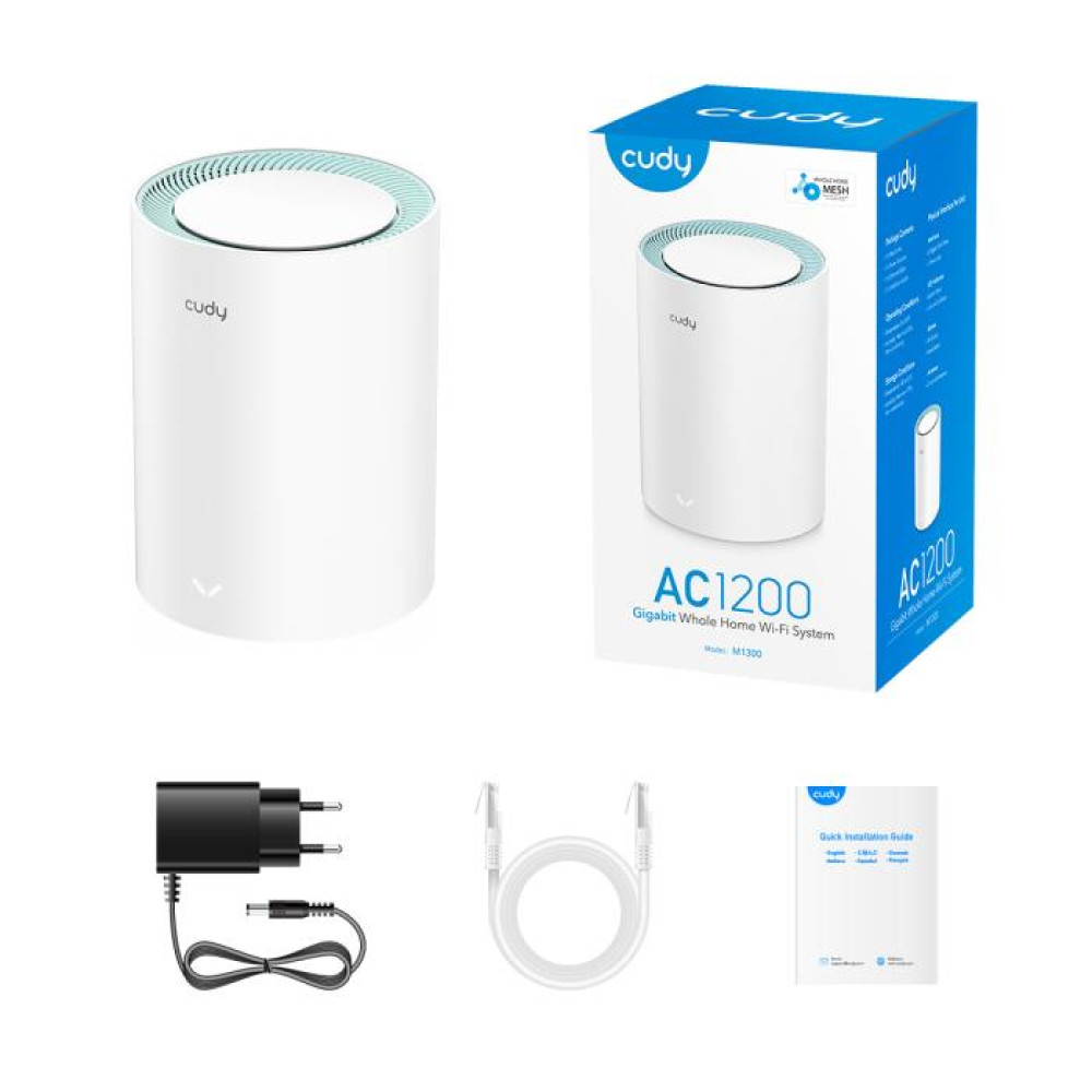 Mesh Cudy M1300 Wi-Fi AC1200 Gigabit (1-Pack)
