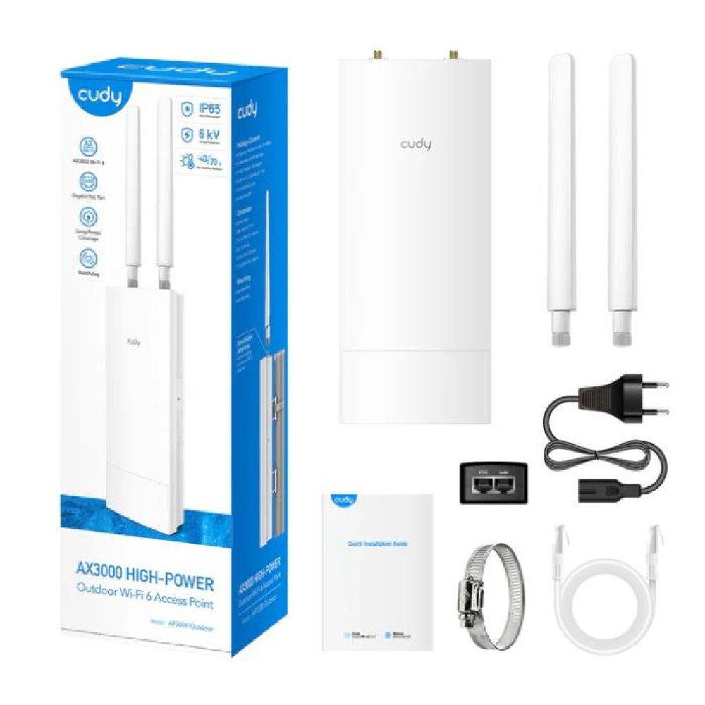 Access Point Cudy AP3000 AX3000 Εξωτερικού Χώρου Dual Band