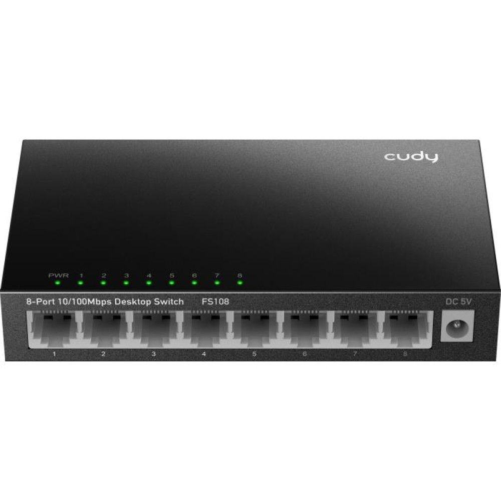 Switch 8 Θέσεων Cudy FS108 10/100 Mbps Μεταλλικό