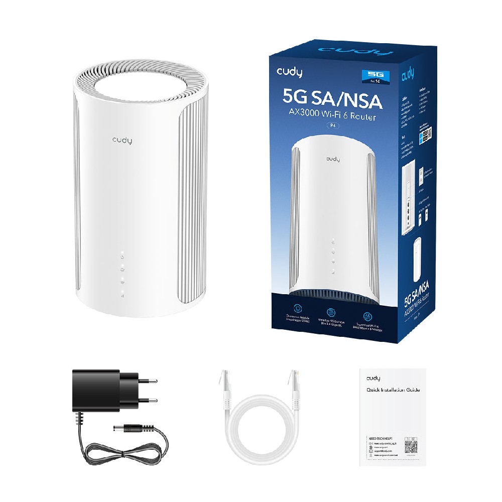 Router 5G Cudy P4 Wi-Fi6 AX3000