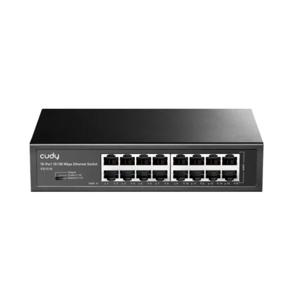 Switch 16 Θέσεων Cudy FS1016 10/100 Μbps Unmanaged, Μεταλλικό
