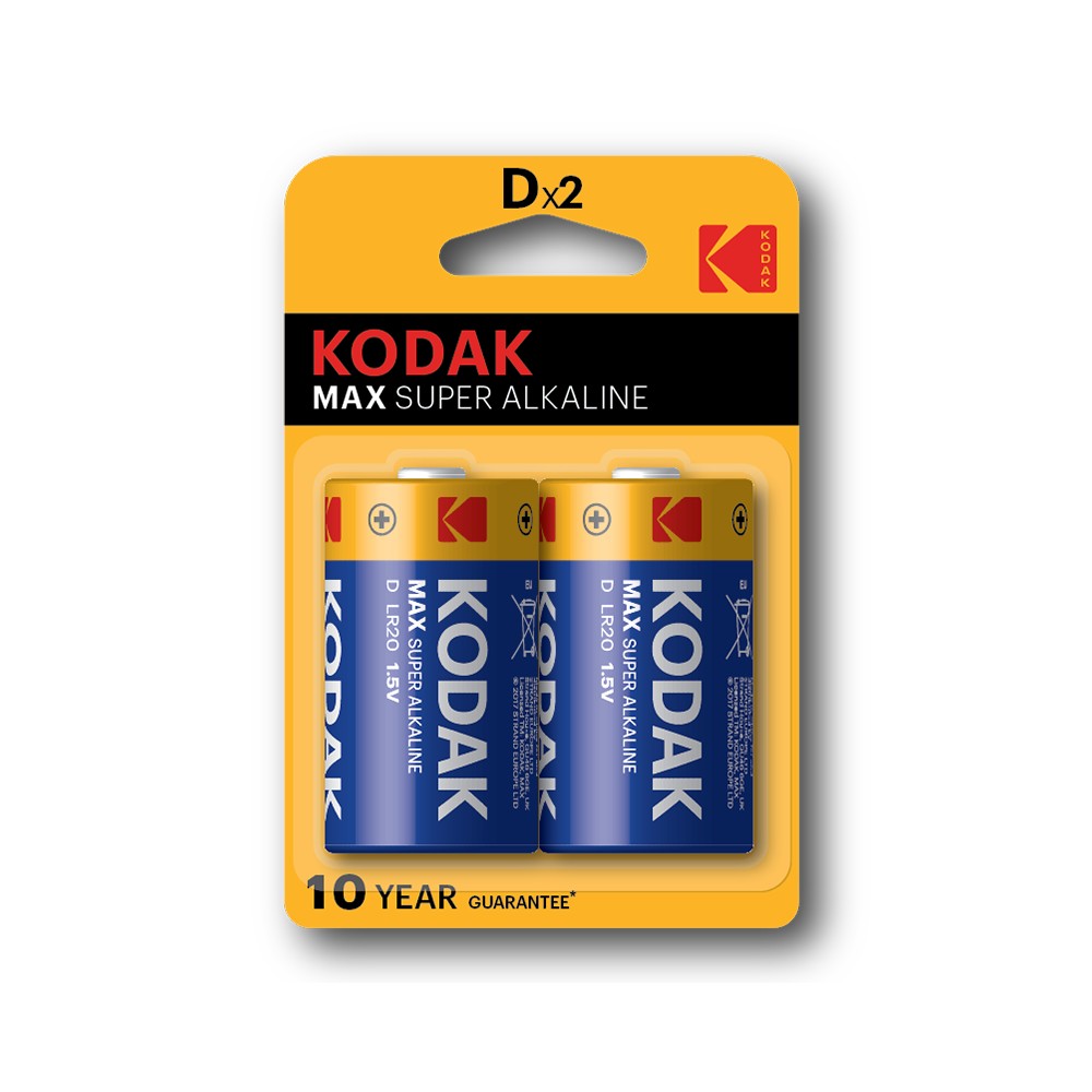 Μπαταρίες Αλκαλικές D Kodak LR20 (2τμχ)