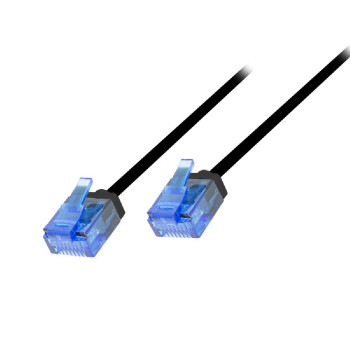 Καλώδιο Δικτύου U/UTP CAT6A LogiLink CQ3003U 0.15m Μαύρο