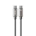 Καλώδιο Φόρτισης WK WDC-64 USB-C σε USB-C PD 65W 1.2m Γκρι