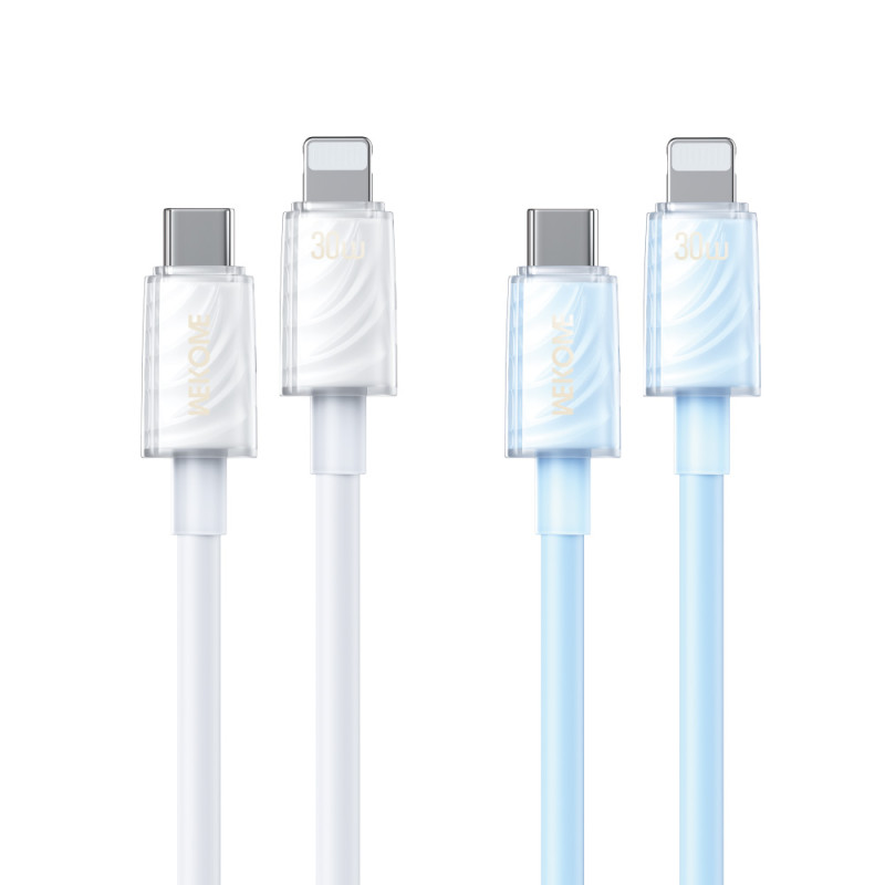 Καλώδιο Φόρτισης WK WDC-73 USB-C σε Lightning PD 30W 1.2m Λευκό