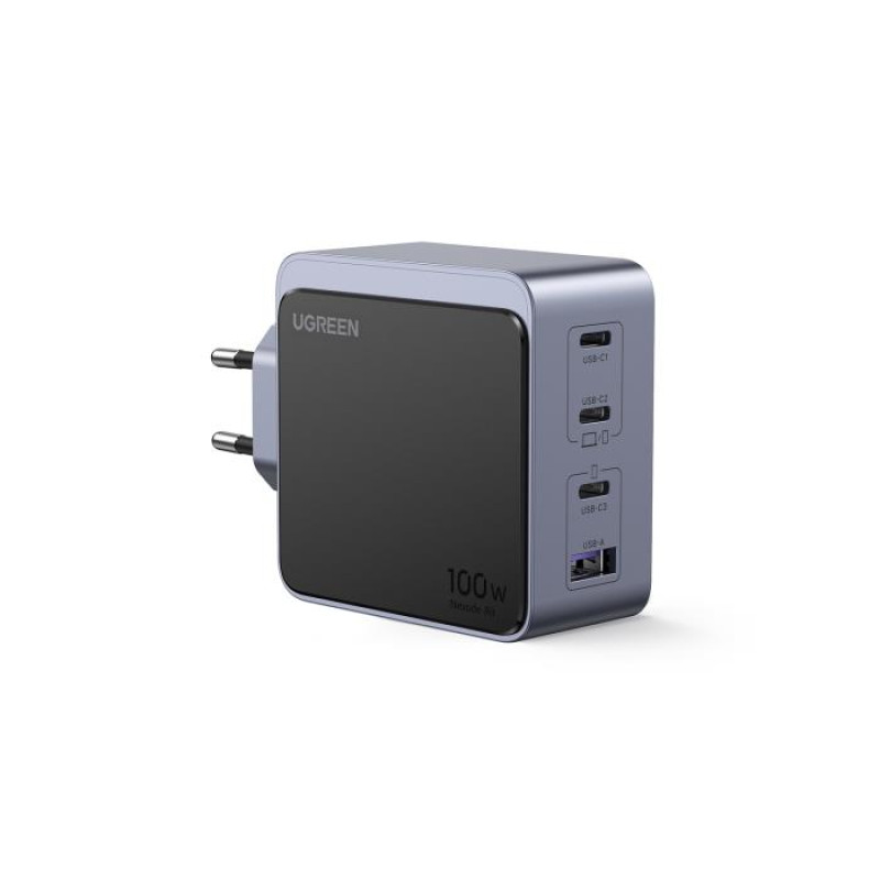 Φορτιστής Σπιτιού GaN PD 100W UGREEN X565 35043 4 Θέσεων Γκρί
