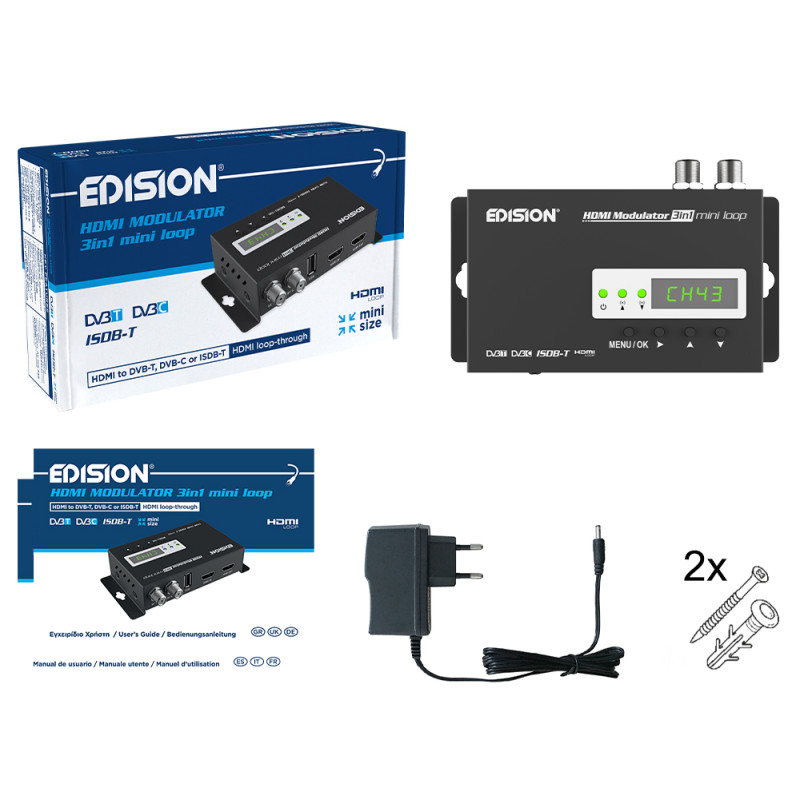 HDMI MODULATOR 3in1 mini loop