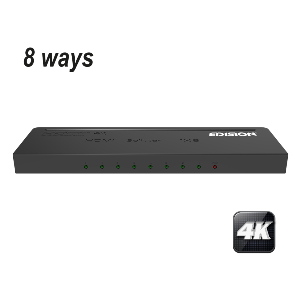 4K HDMI Splitter 1x8