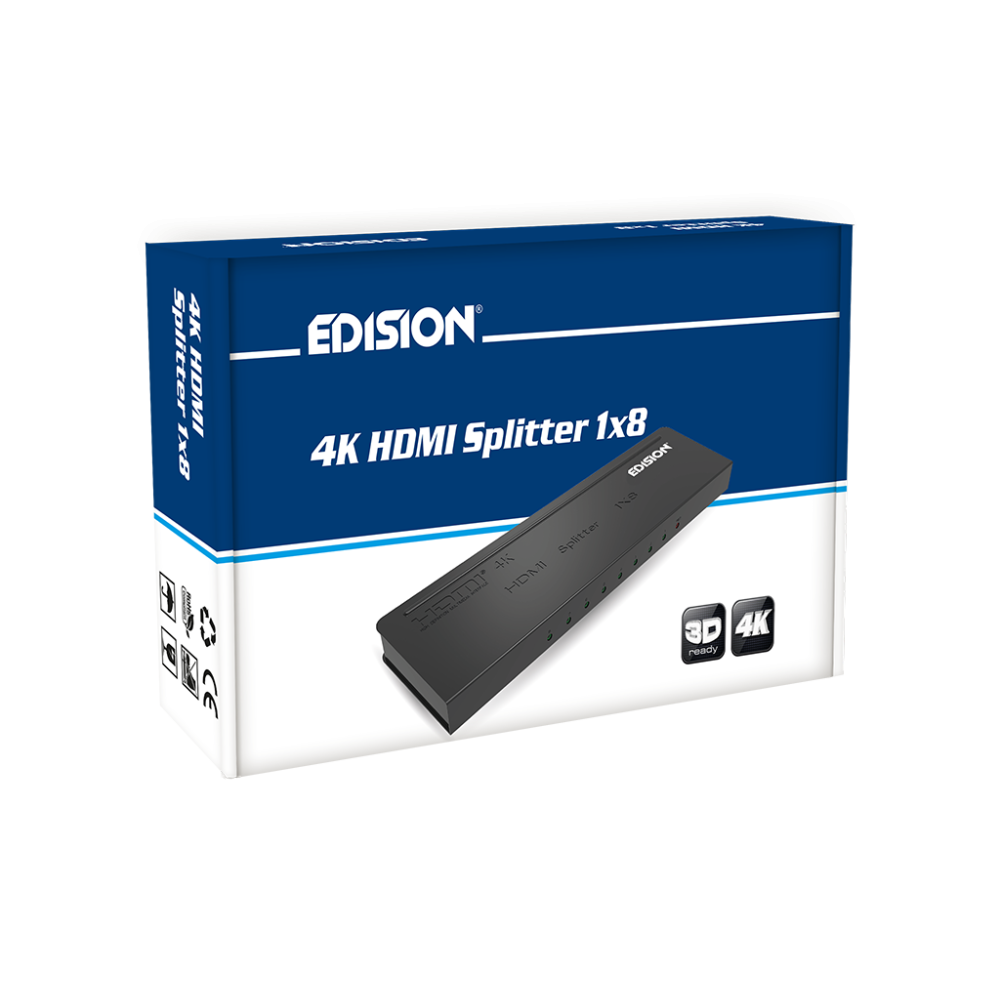4K HDMI Splitter 1x8