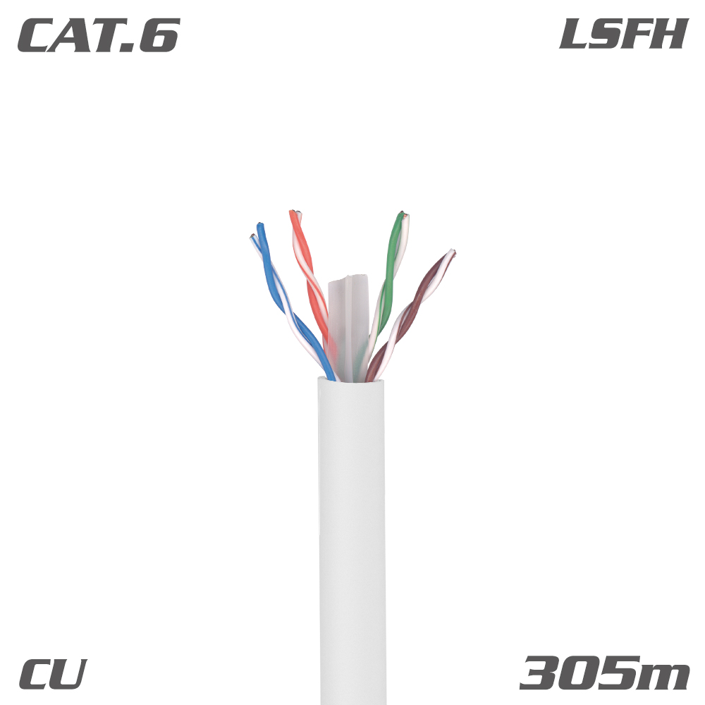 212310 ΚΑΛΩΔΙΟ U/UTP DK6000 Cat.6 Dca Cu LSFH White 305m