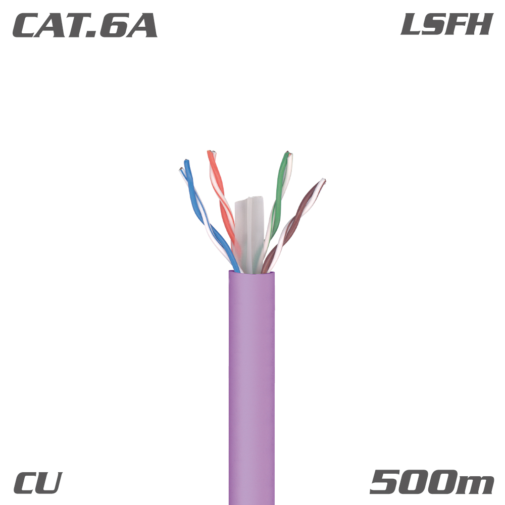 219312 ΚΑΛΩΔΙΟ U/UTP DK6000A Cat.6A Cca Cu LSFH Violet 500m