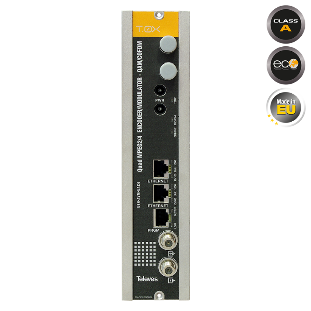 563822 T.0X QUAD Modulator AV to COFDM/QAM