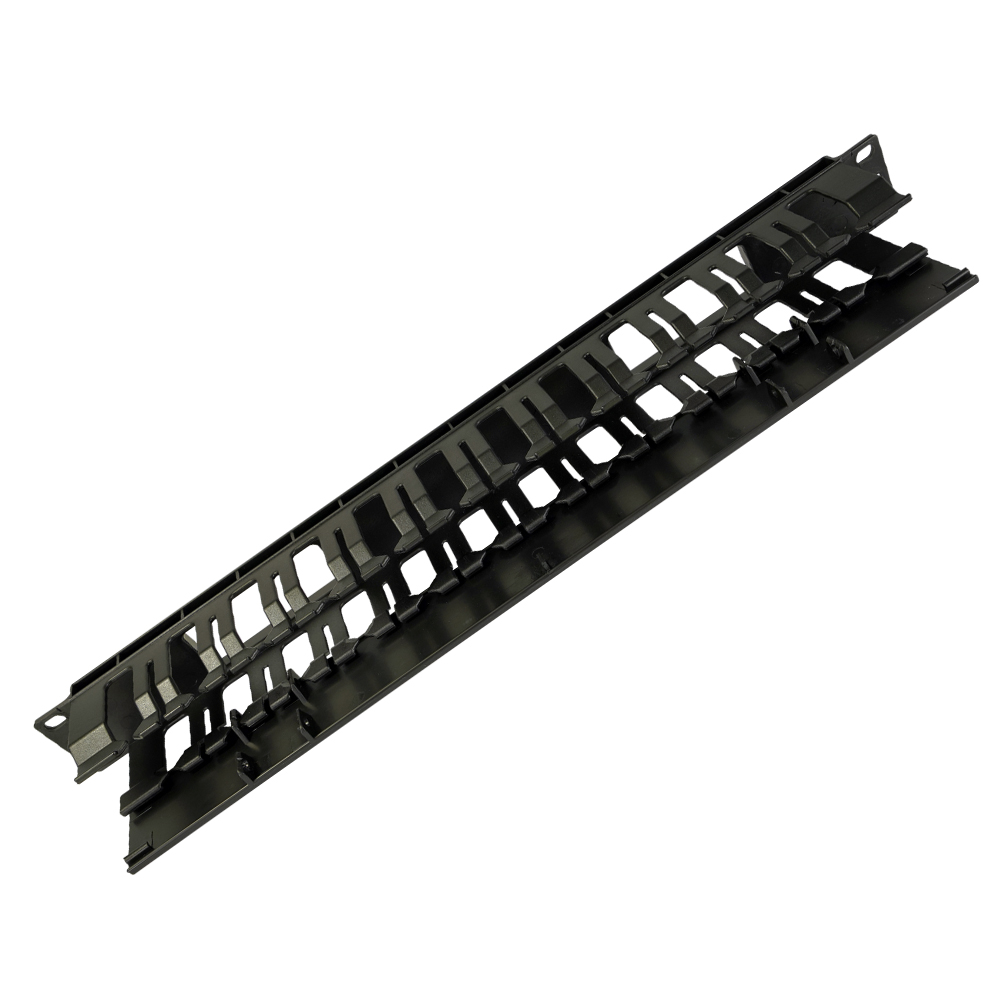 533160 Πλαστικός Οργανωτής Καλωδίων για Rack 19'' 1U με καπάκι