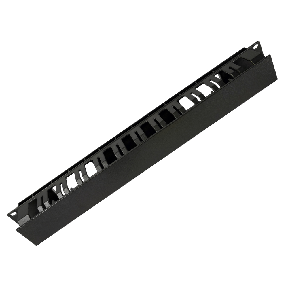 533160 Πλαστικός Οργανωτής Καλωδίων για Rack 19'' 1U με καπάκι