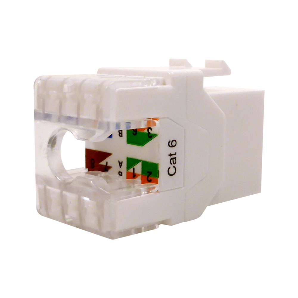 209901 Keystone Jack RJ45 UTP Cat.6 Θηλυκό 90°/180° white