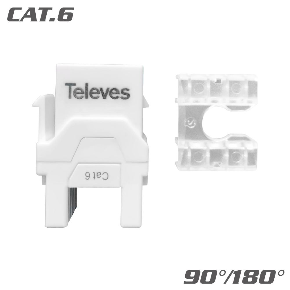 209901 Keystone Jack RJ45 UTP Cat.6 Θηλυκό 90°/180° white