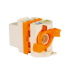 209921 Keystone Jack RJ45 UTP Cat.6A Θηλυκό 180° Tool-Free white