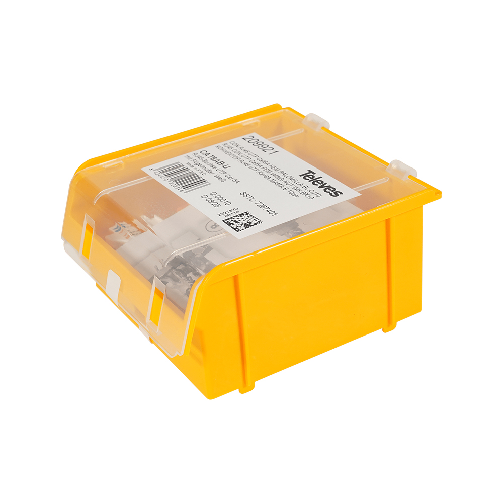 209921 Keystone Jack RJ45 UTP Cat.6A Θηλυκό 180° Tool-Free white