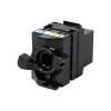 209925 Keystone Jack RJ45 UTP Cat.6A Θηλυκό 180° Tool-Free black