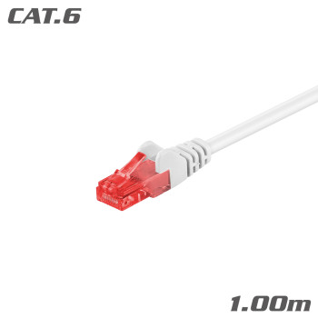 68633 ΚΑΛΩΔΙΟ Patch Cat.6 U/UTP CCA White 1.00m